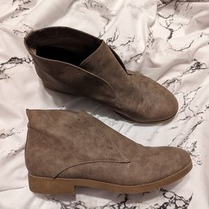 Brown booties